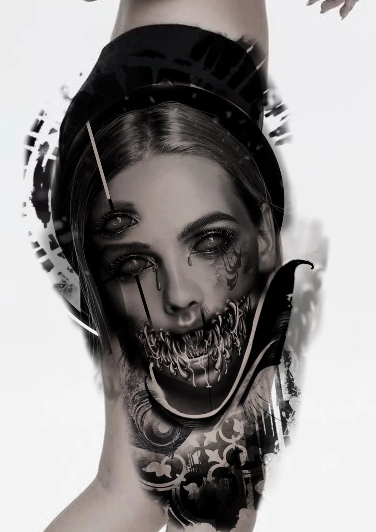 Dark tattoo design